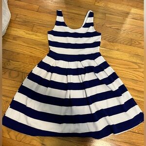Soprano Blue and White Striped Dress